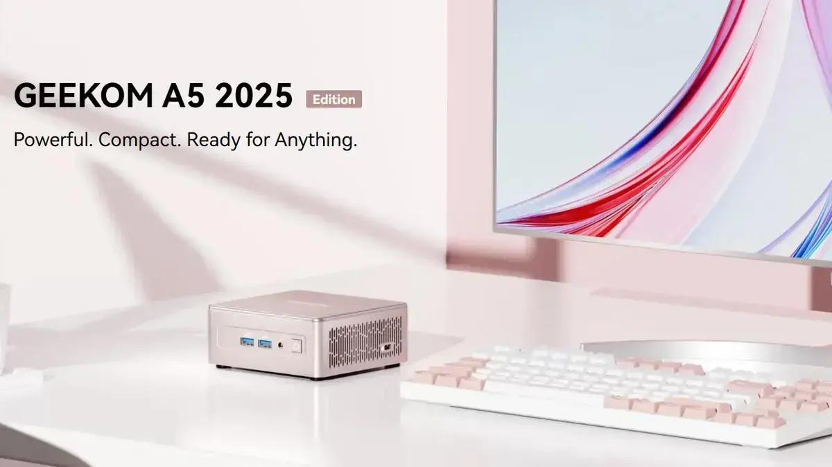 Mini PC GEEKOM A5 2025 com Ryzen 5 7430U está abaixo de US$ 300, mas apenas em alguns países