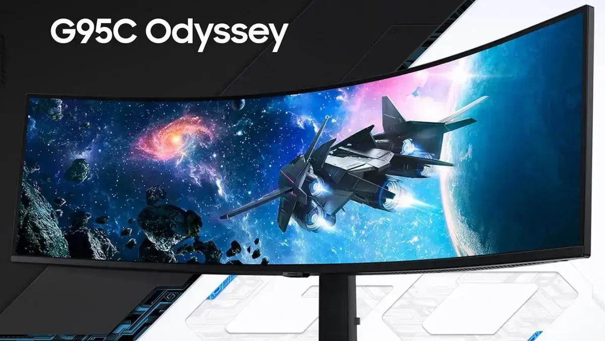 Monitor Samsung Odyssey G9 G95C com desconto de US$500 e monitor extra grátis (oferta nos EUA)