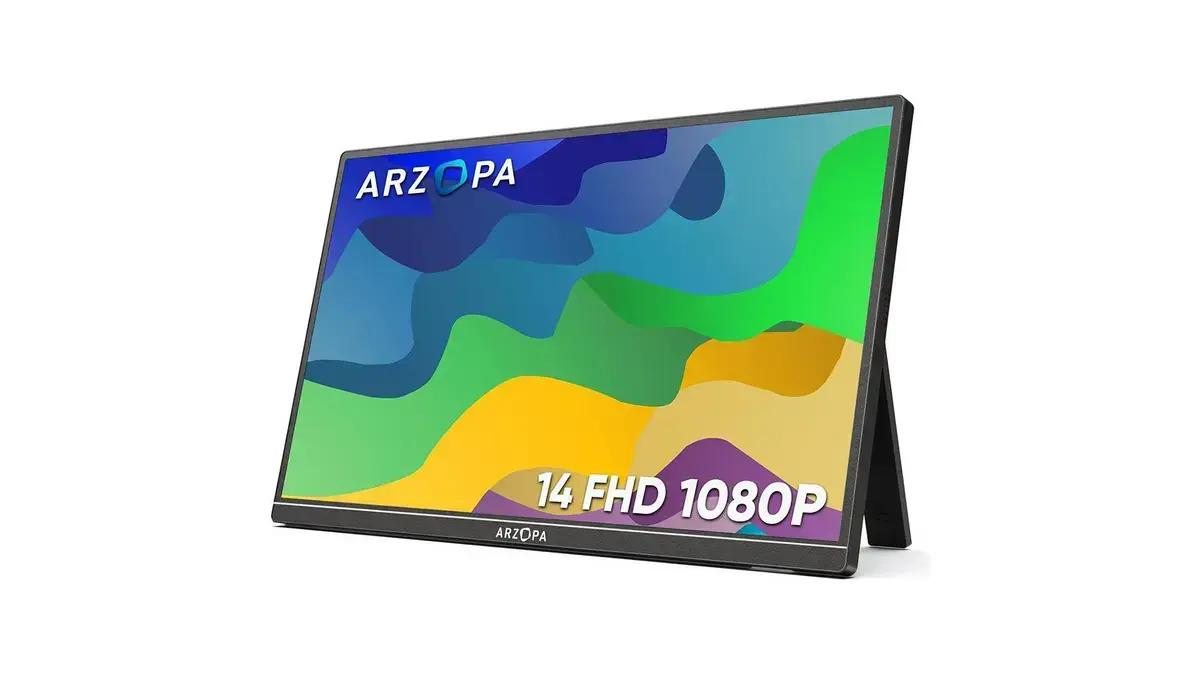 Monitor portátil de 14 polegadas Arzopa A1S está em promoção na Amazon por US$66,49