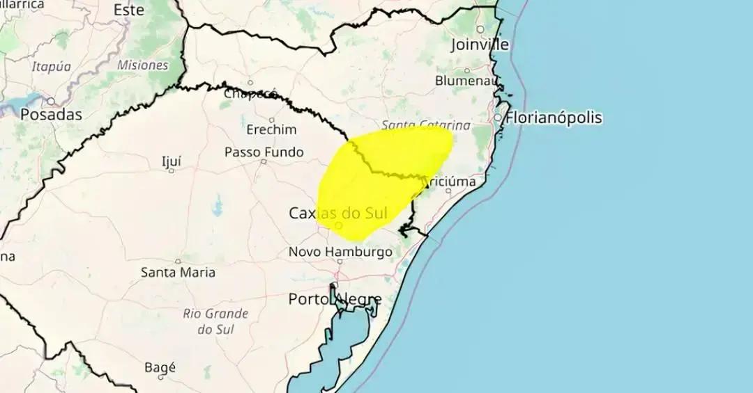 Frente fria pode trazer neve para o Sul do Brasil nesta semana