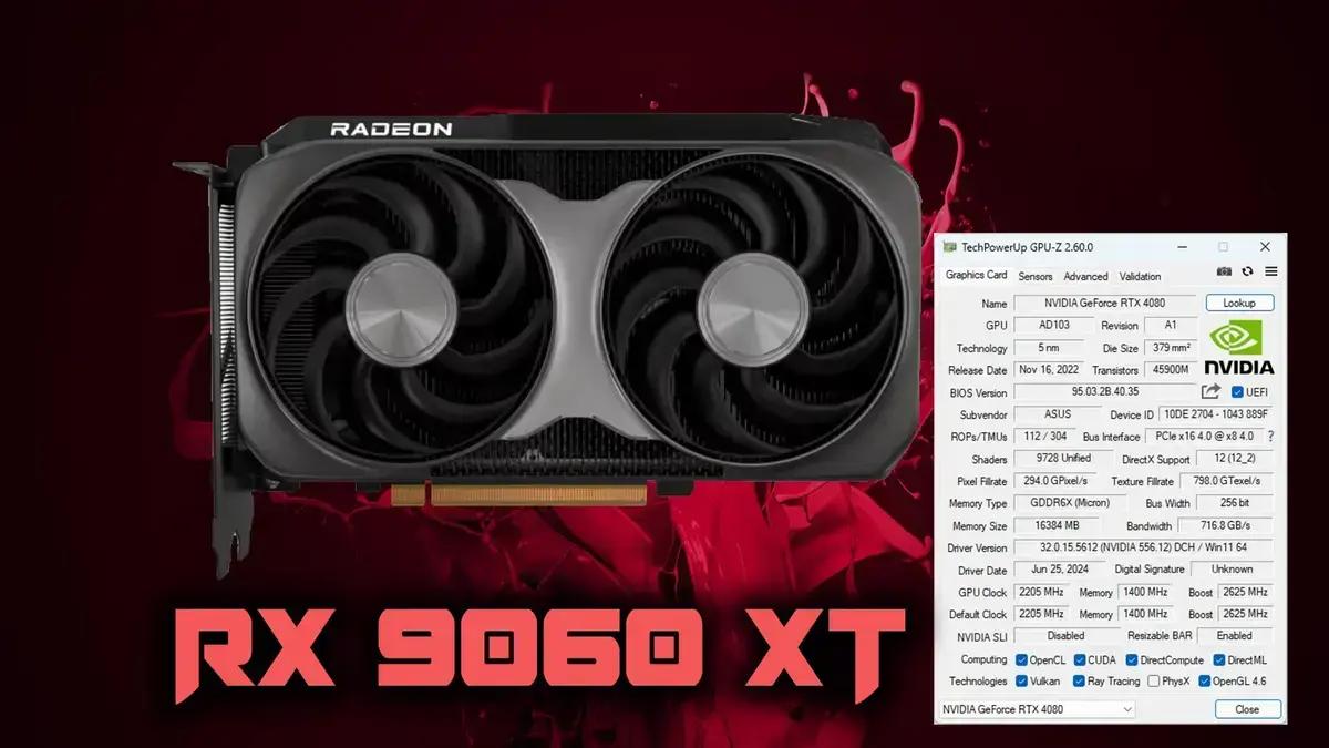 GPU-Z agora suporta as placas Radeon RX 9060 XT e GeForce RTX 5060