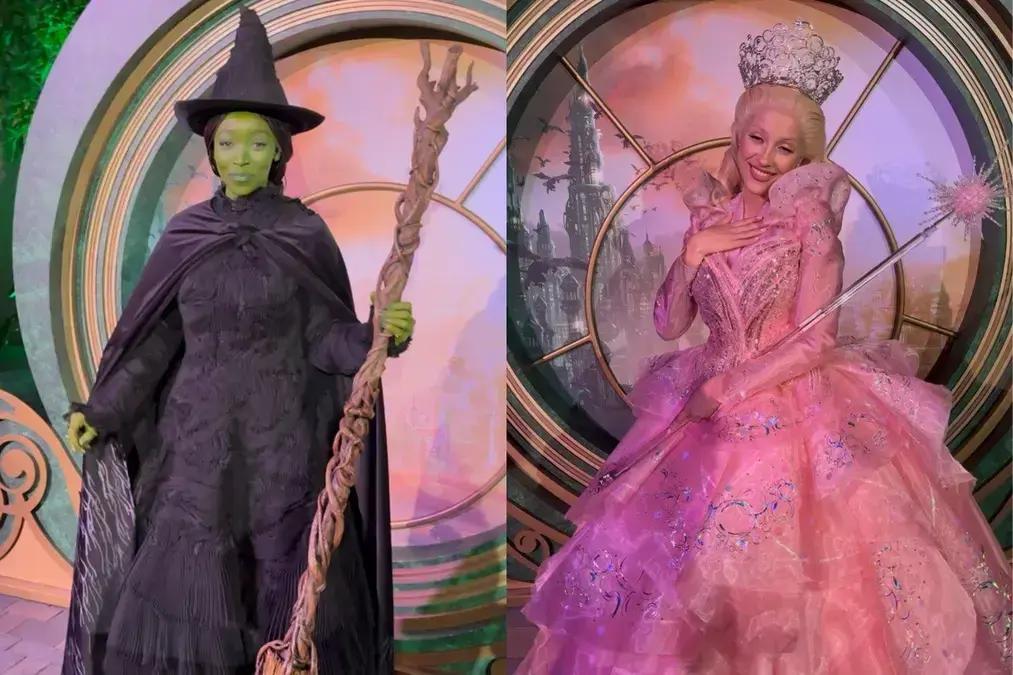 Universal Studios Hollywood apresenta Elphaba e Glinda de Wicked em evento especial