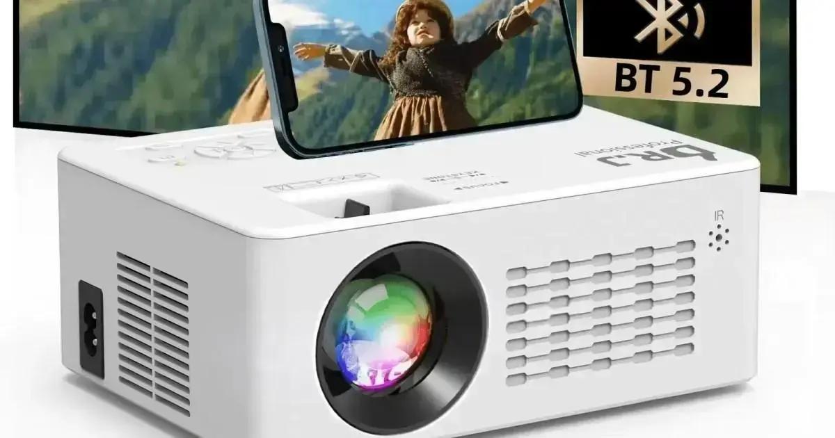 Projete suas noites de cinema com este projetor HD portátil