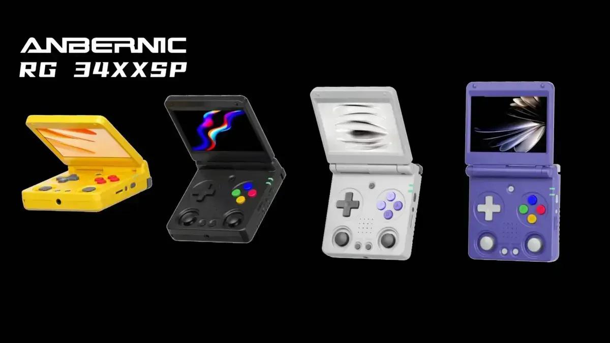 Anbernic lança RG34XXSP, novo portátil inspirado no Game Boy Advance SP