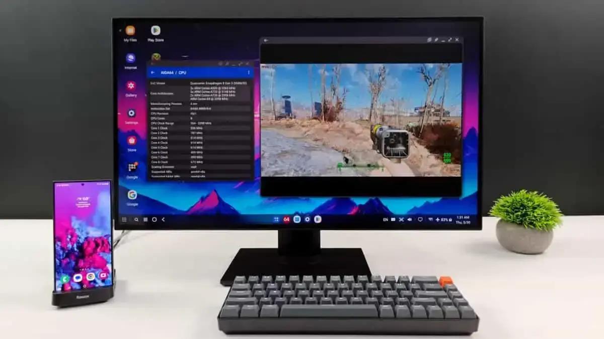 Samsung DeX ganha novo design com One UI 8 e Android 16