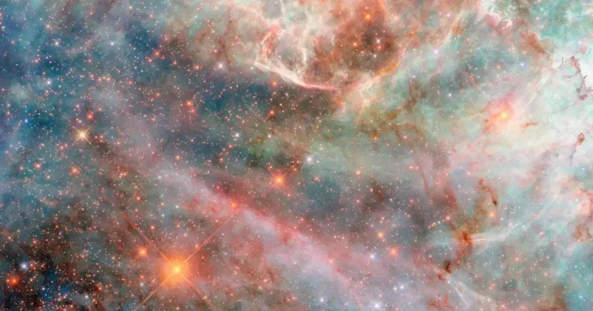 Hubble revela imagens de nebulosa que parecem algodão doce cósmico