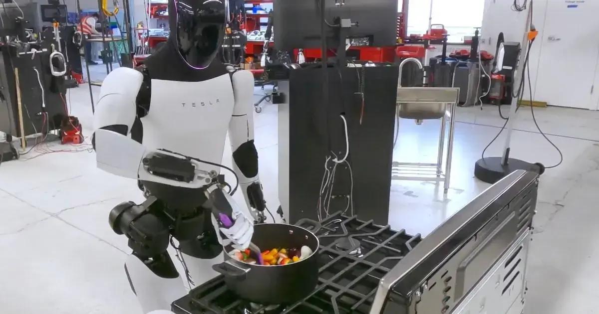 Tesla Bot ainda não é perfeito, mas já realiza tarefas domésticas como preparar jantar