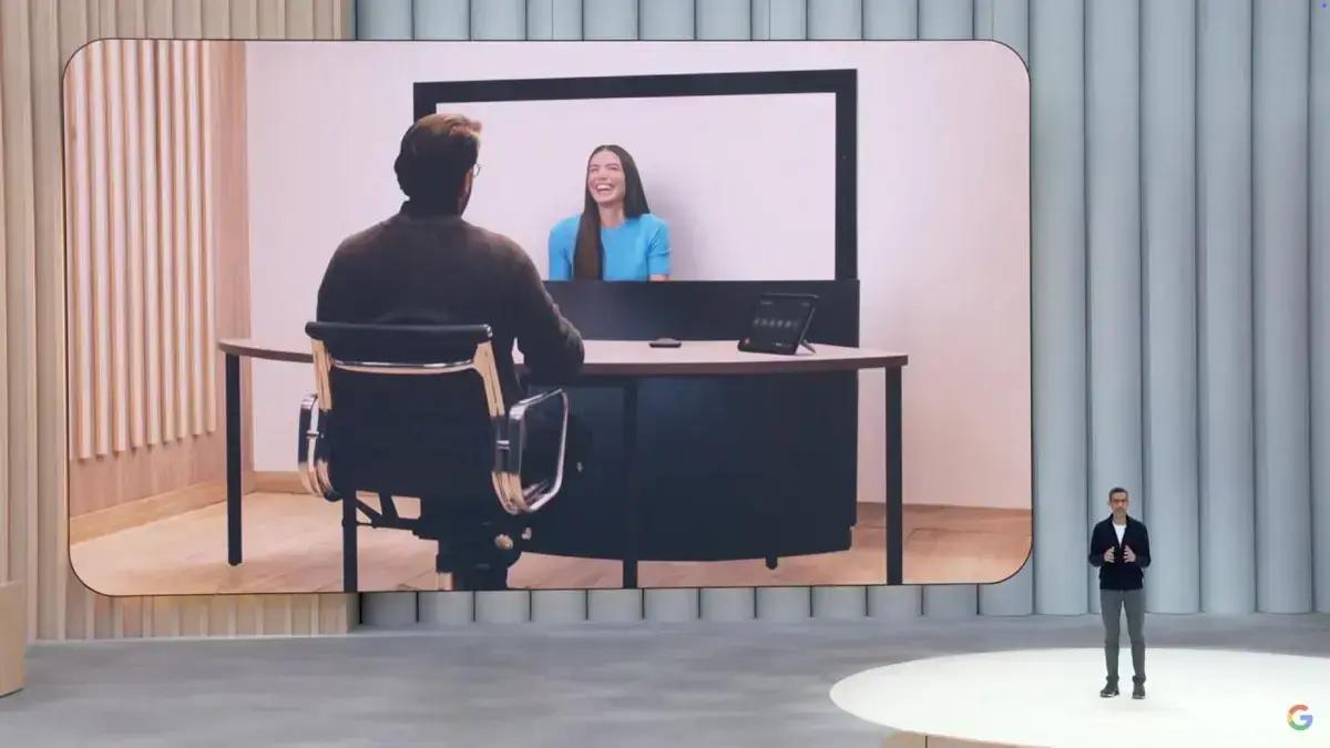 Google apresenta tecnologia de videochamada 3D 'Beam' na conferência I/O 2025