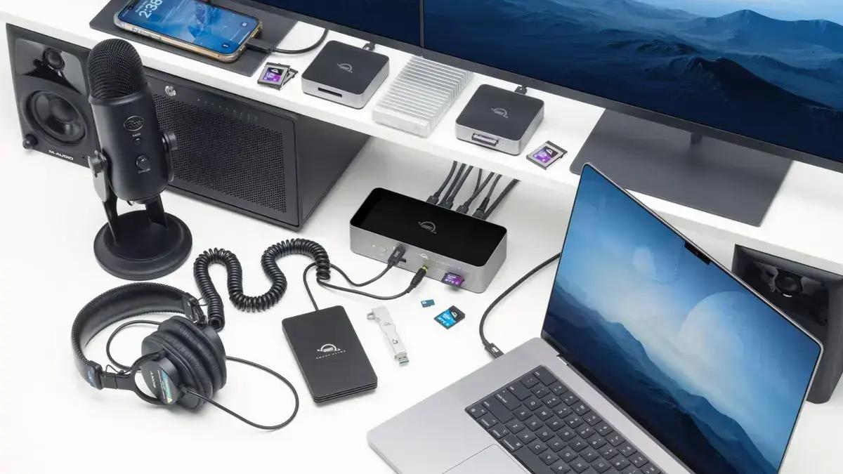 OWC lança dock Thunderbolt 5 com suporte para três monitores e 11 portas