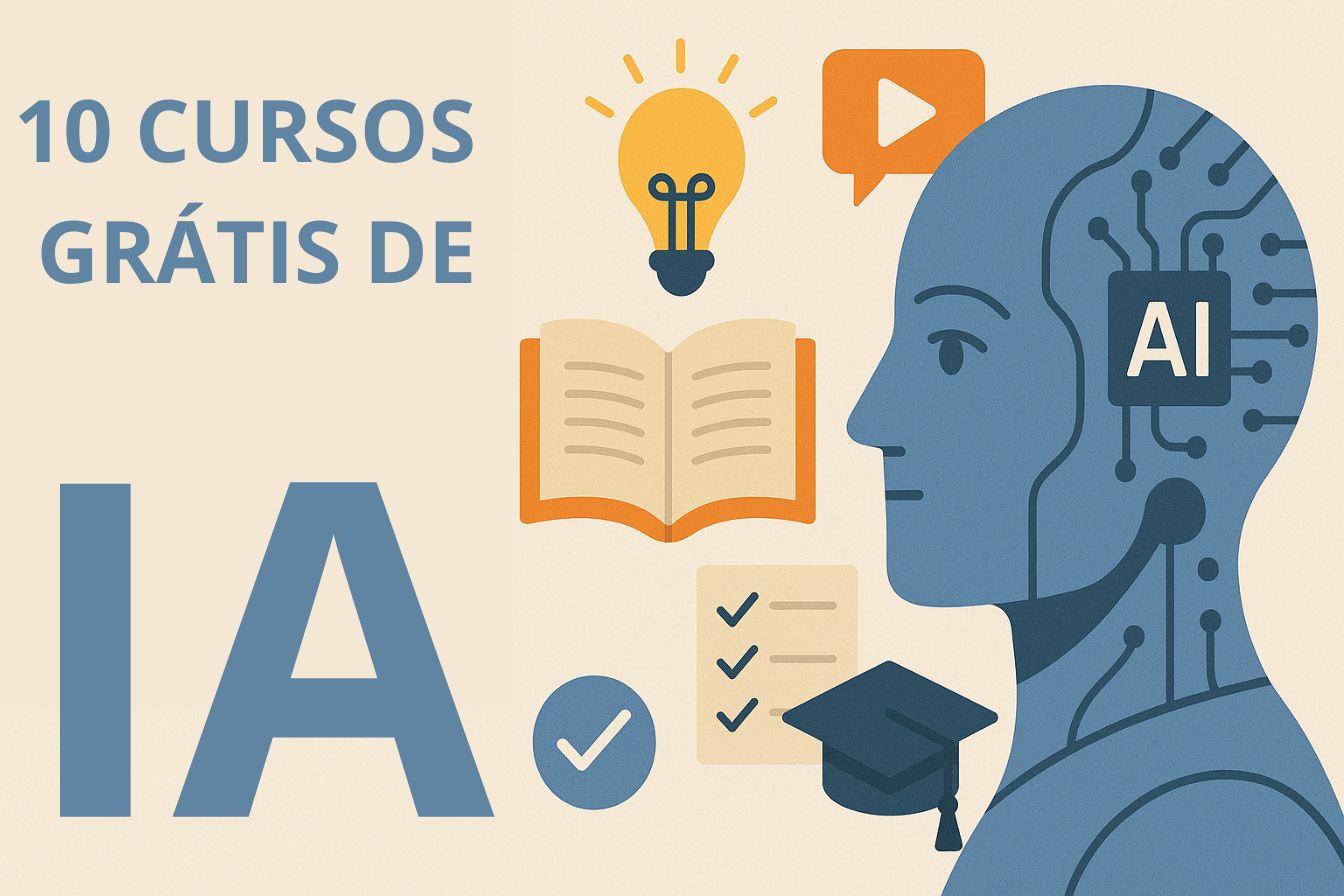 10 cursos grátis de IA