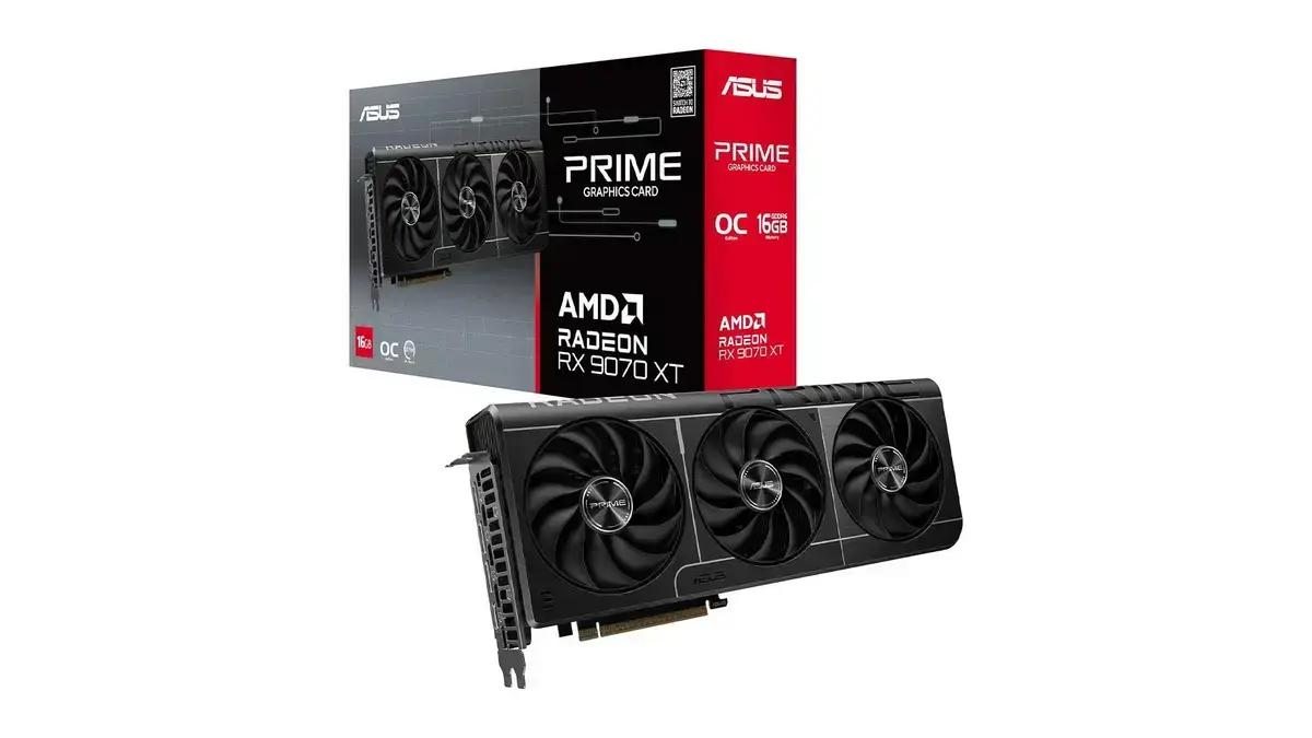 ASUS Prime Radeon RX 9070 XT tem desconto para membros Amazon Prime nos EUA