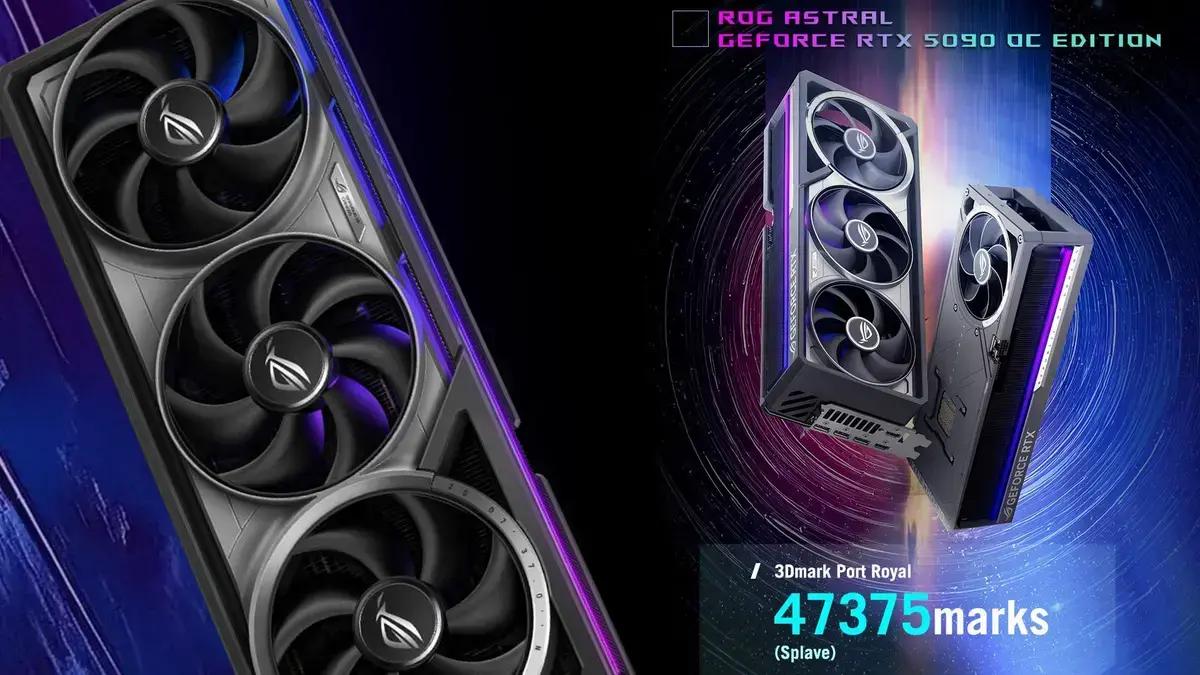 Placa ASUS ROG Astral RTX 5090 atinge recorde mundial em desempenho extremo
