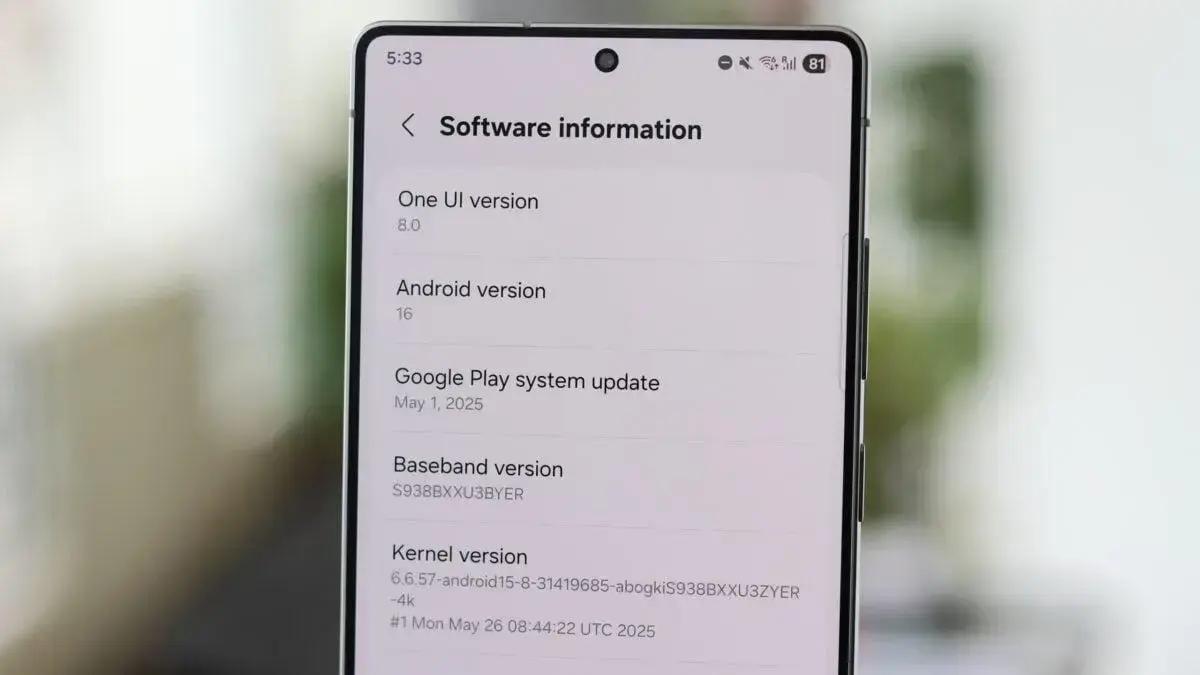 Atualização do Galaxy S25 com One UI 8 já é identificada como estável