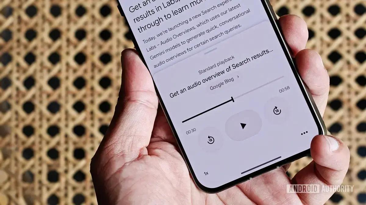 Google testa resumos de áudio no Chrome para Android