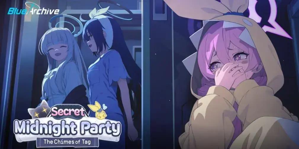 Blue Archive lança atualização 'Secret Midnight Party: The Chimes of Tag' com novos personagens