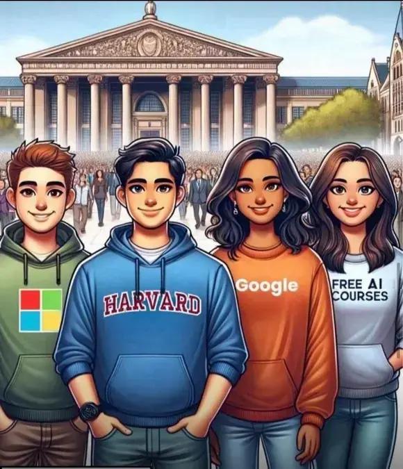 Cursos gratuitos de IA disponíveis em grandes instituições