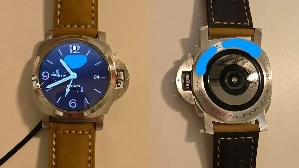 Relógio mecânico com eletrônica de smartwatch personalizado