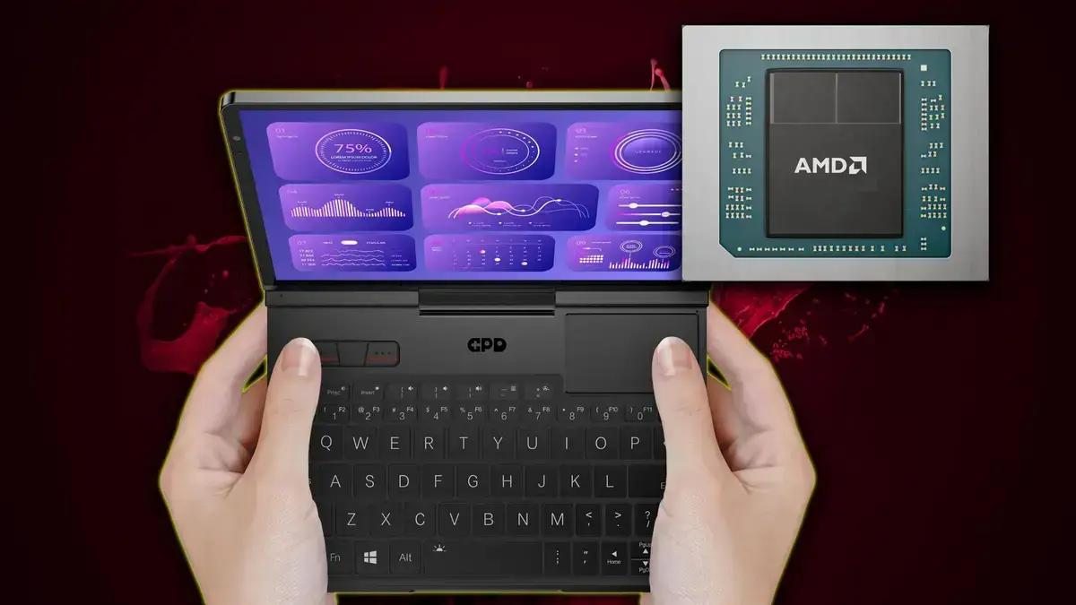 Protótipo de console portátil da GPD com chip AMD Ryzen AI Max em teste