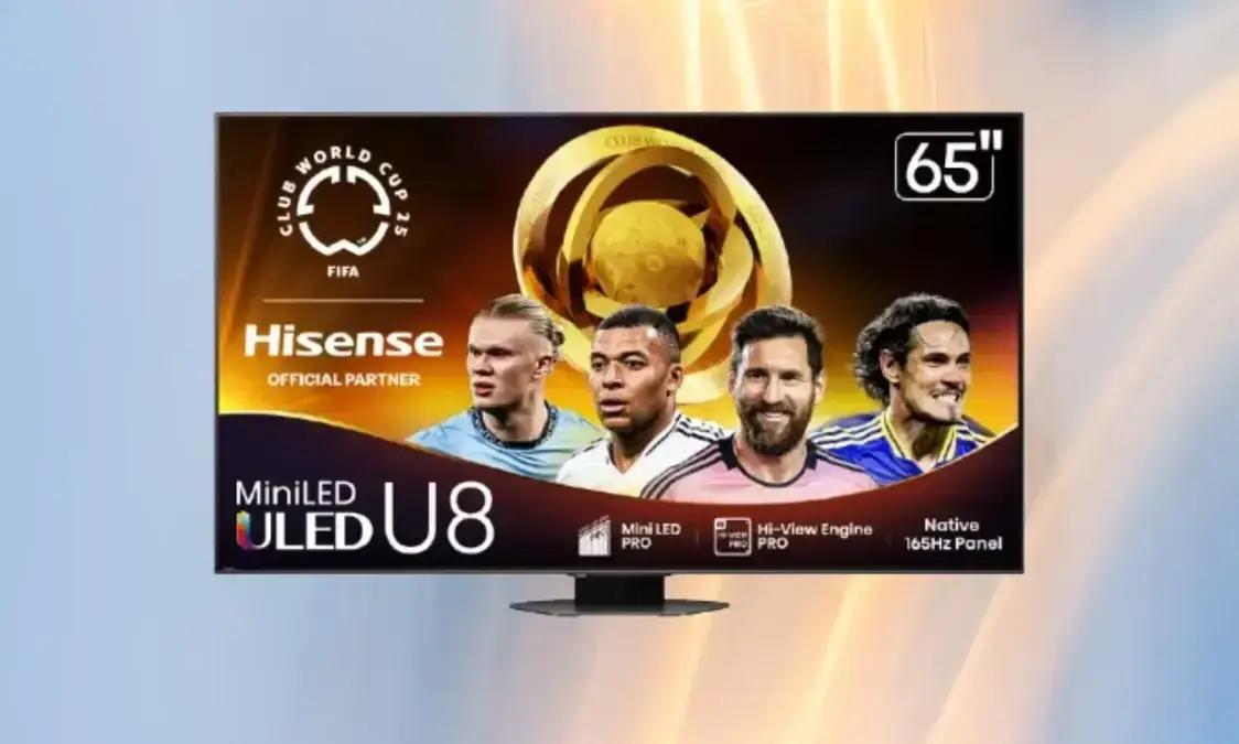 TV Hisense U8 Series de 65 polegadas com preço reduzido chega ao mercado internacional