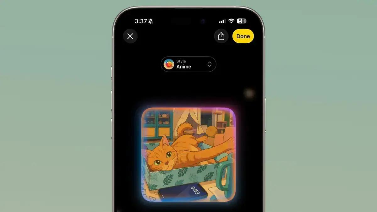 iOS 26 integra ChatGPT ao Image Playground para criar imagens em estilo anime