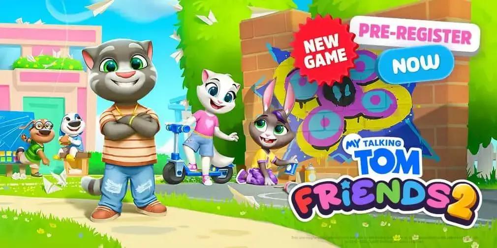 My Talking Tom Friends 2 está em pré-registro com recompensas exclusivas