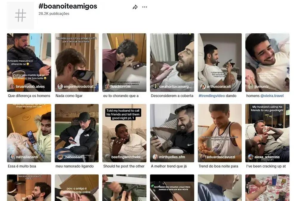Trend de homens desejando 'boa noite' a amigos viraliza no TikTok e chega ao Brasil