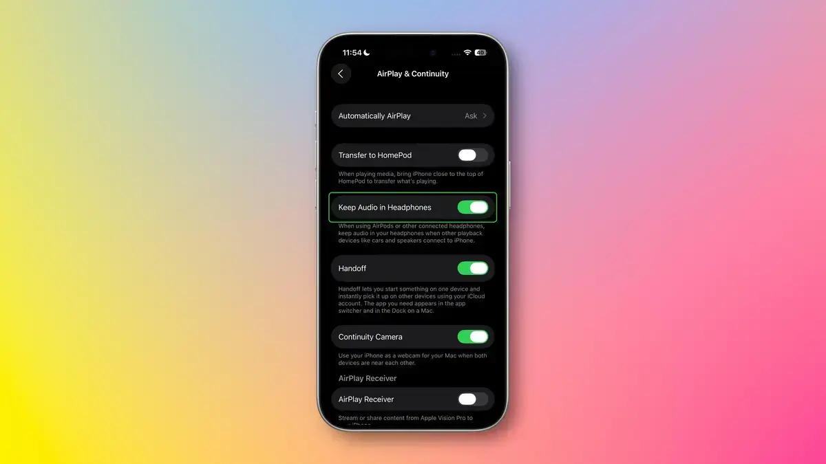 iOS 26 resolve problema de troca automática de áudio entre dispositivos