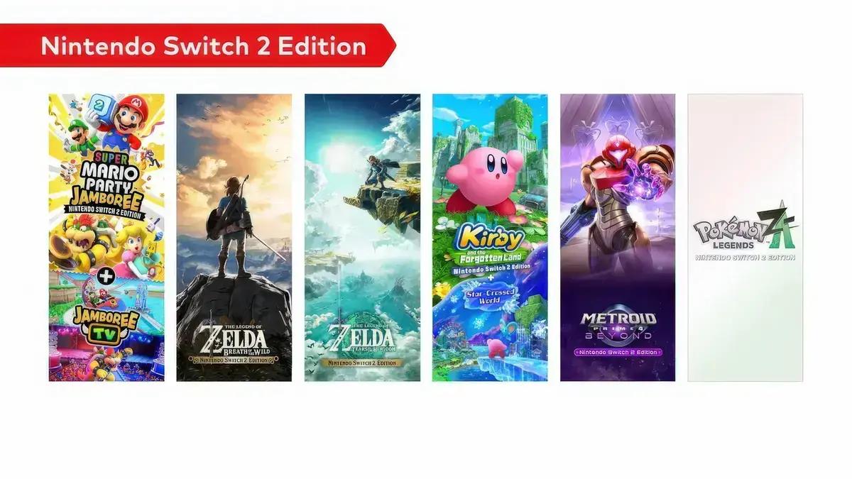 Jogos da Nintendo lideram vendas no Nintendo Switch 2, enquanto títulos de terceiros enfrentam dificuldades