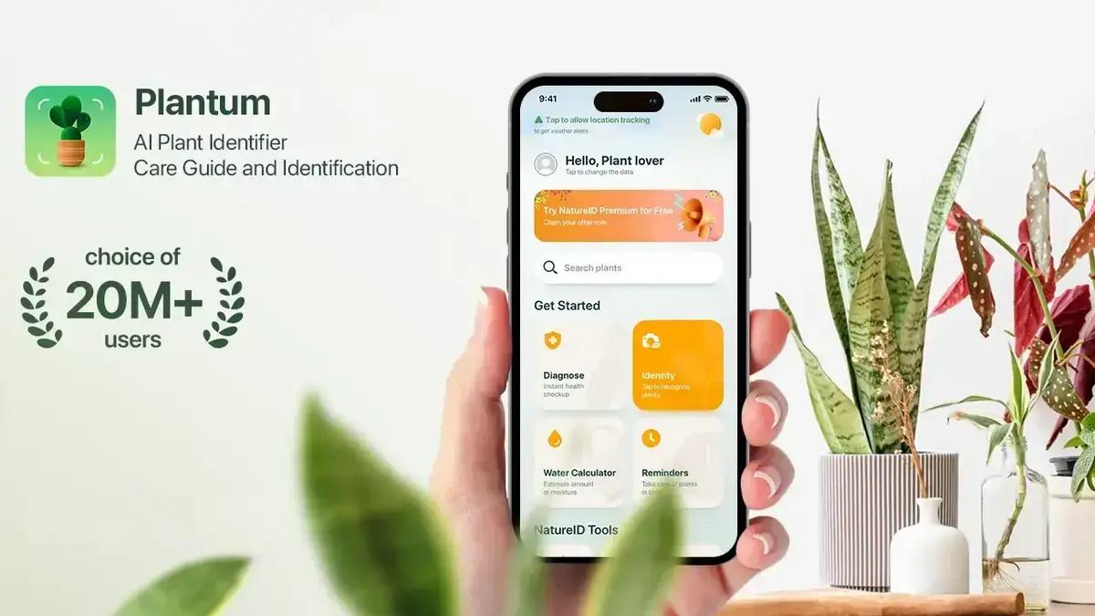 Economize com o aplicativo de identificação de plantas para iOS