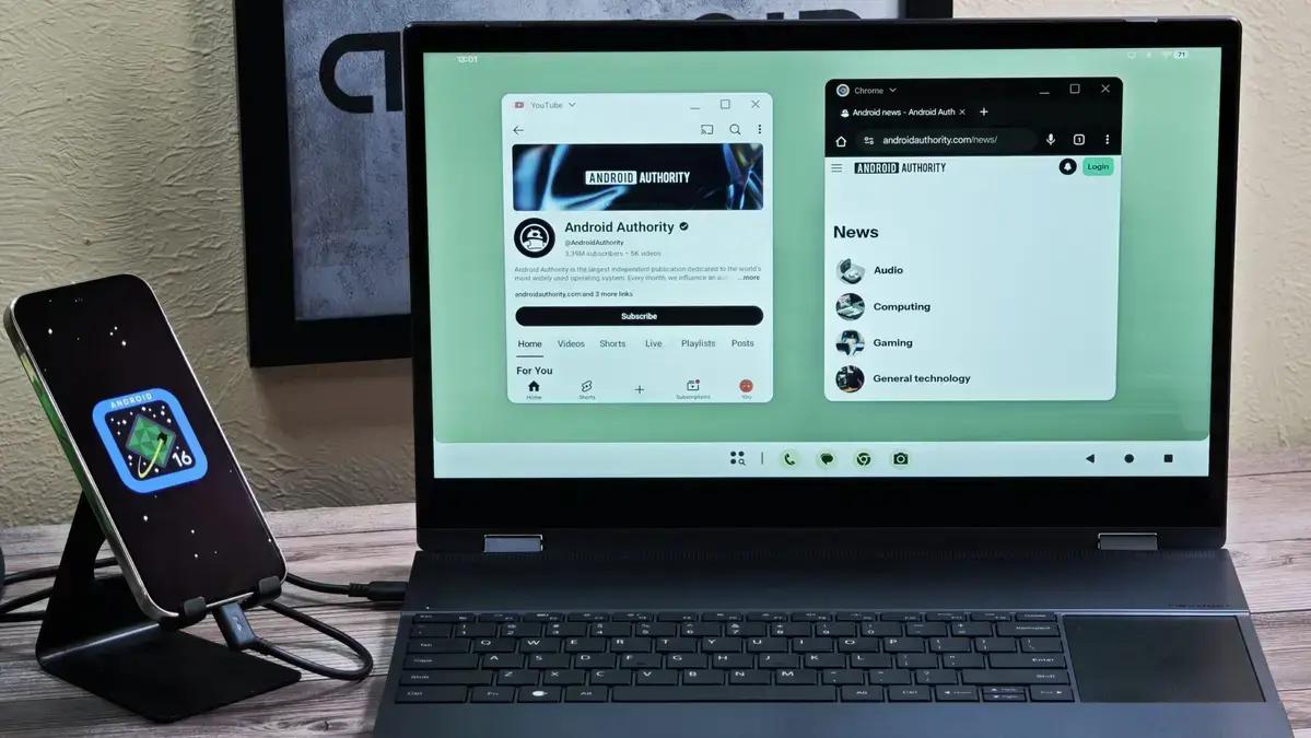 Android 16 e o modo desktop: uma alternativa ao ChromeOS