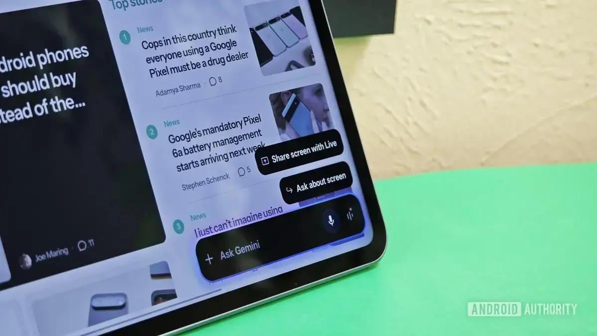 Google ajusta visualização do Gemini em tablets Android para melhorar a usabilidade