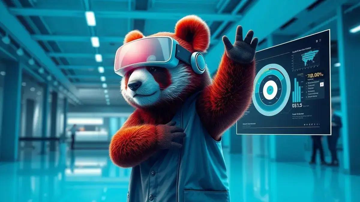 Sistema de IA com avatar de panda vermelho expande acesso a dados internos de organizações