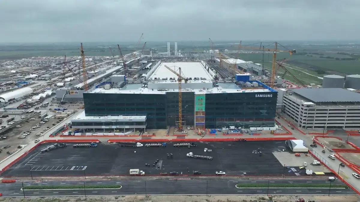 Fábrica de chips no Texas da Samsung adia conclusão por dificuldades