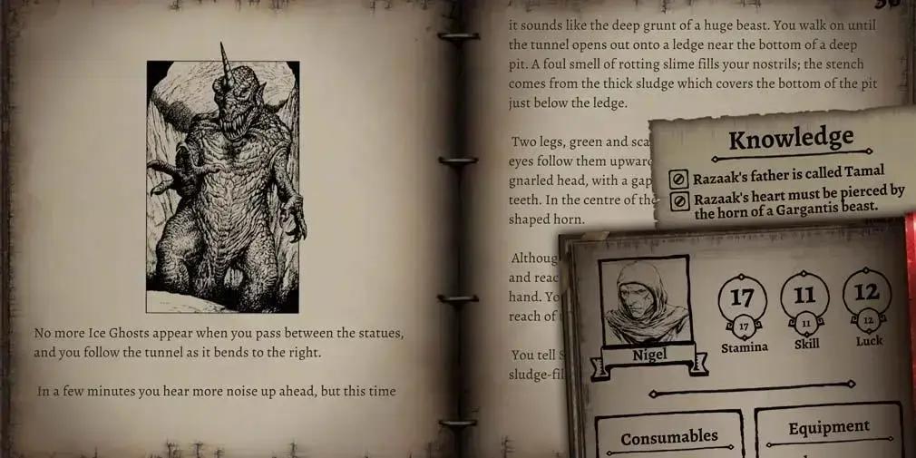 Novos jogos digitais na coleção Fighting Fantasy Classics