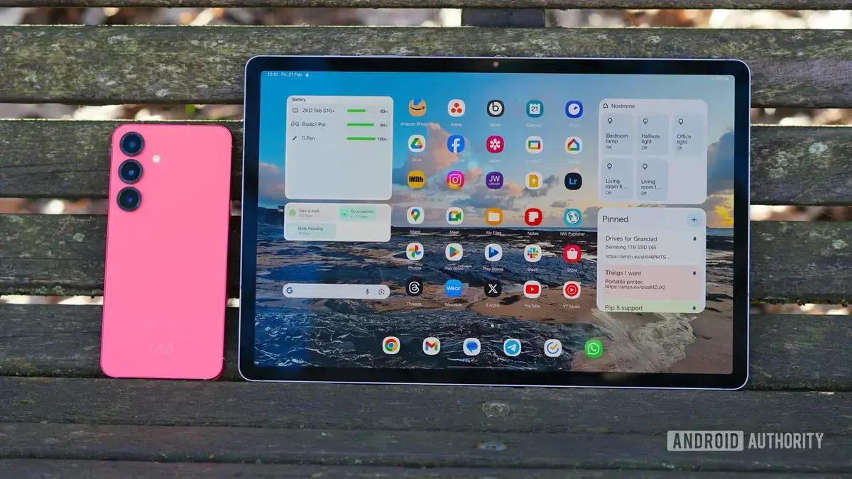 Renderizações vazadas do Galaxy Tab S11 Ultra e do Galaxy S25 FE