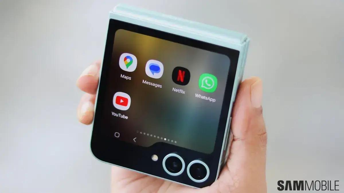 Vídeo mostra nova tela externa do Galaxy Z Flip 7
