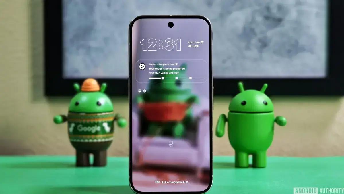 Atualização do Android 16 traz suporte total às Live Updates