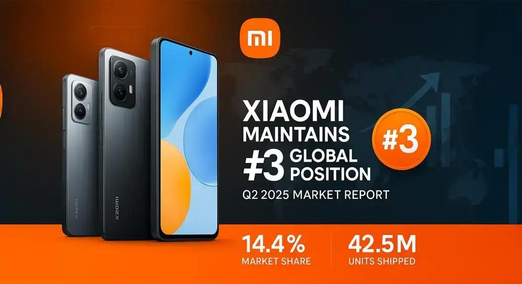 Xiaomi mantém terceira posição no mercado global de smartphones em 2025