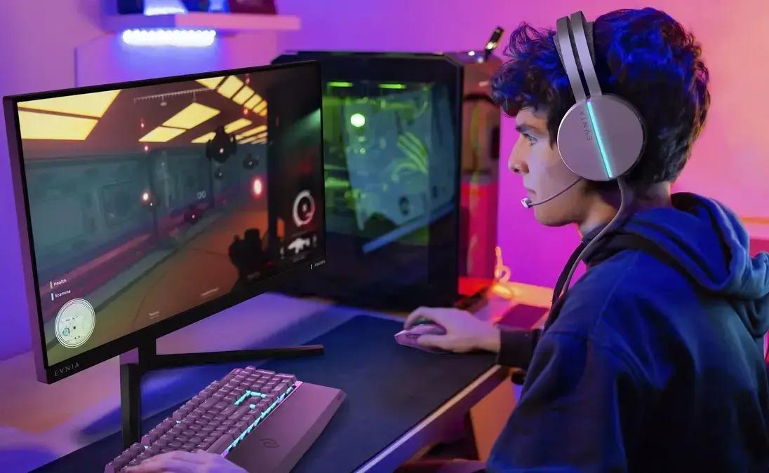 Novo monitor gamer com resolução dual e alta taxa de atualização.