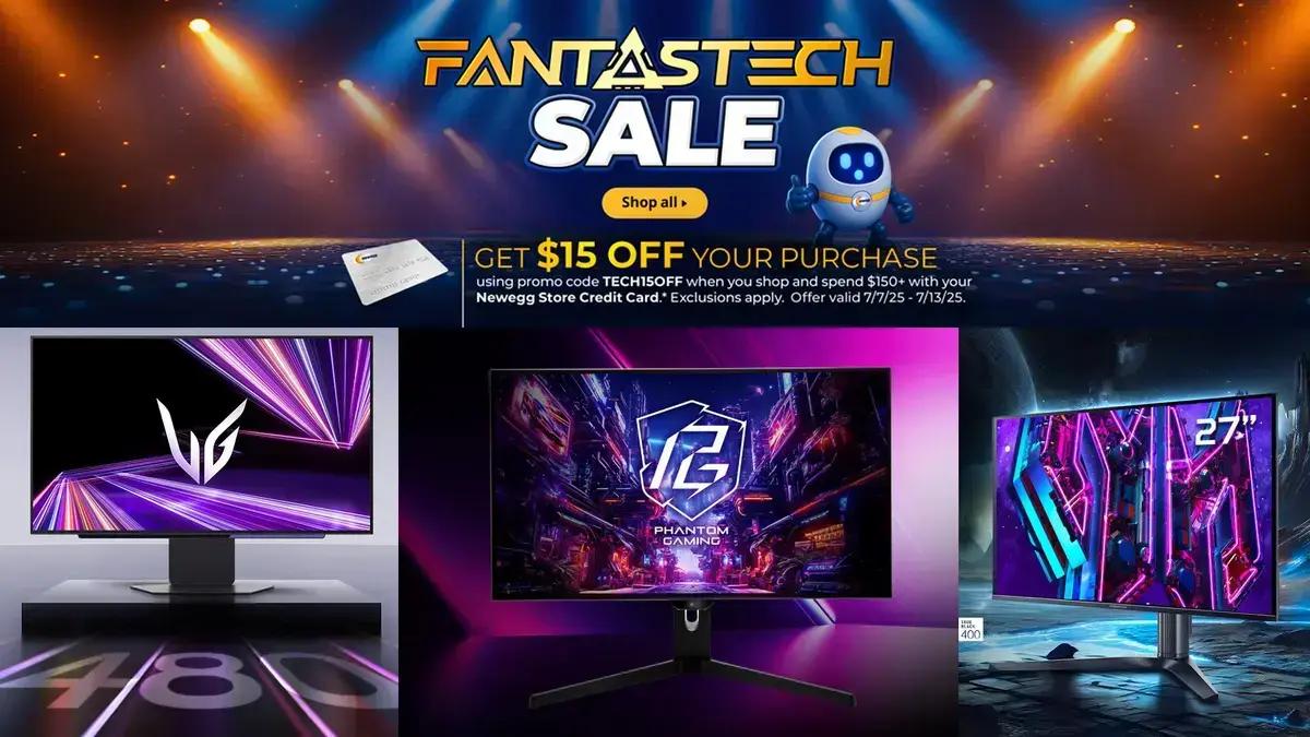 Monitores OLED em promoção na Newegg no exterior