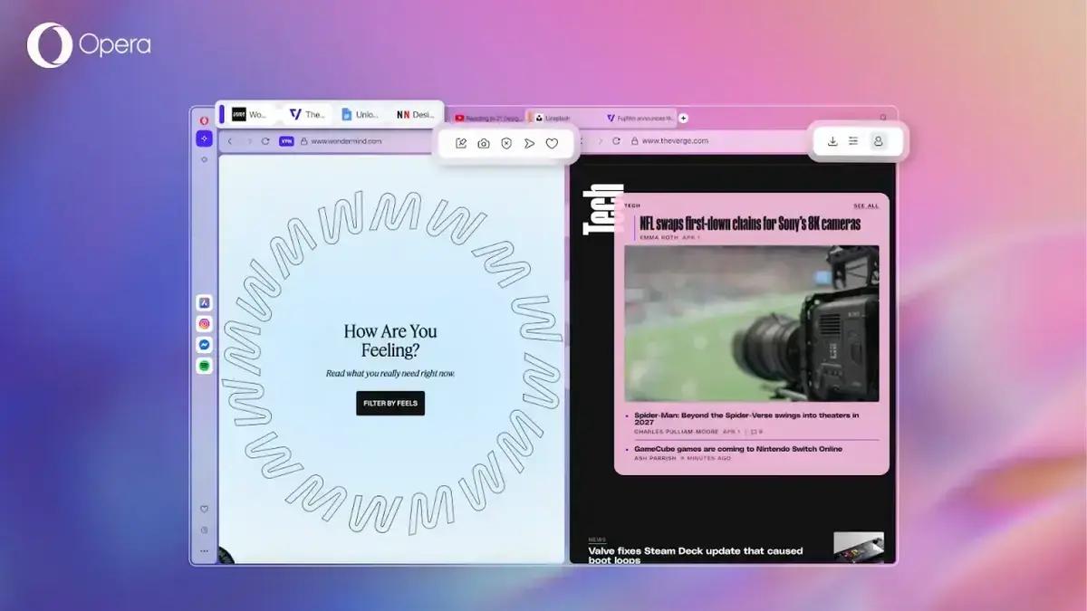 Opera 120 chega com tradutor integrado e melhorias na tela dividida