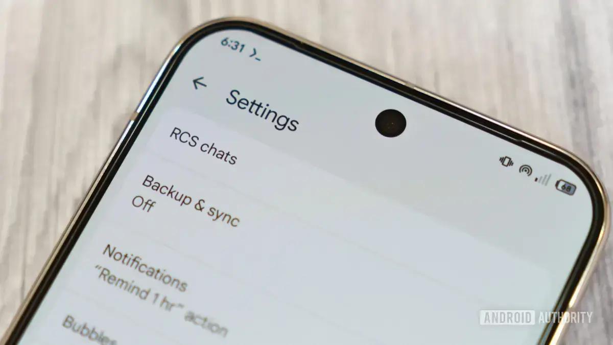 Google testa botão de diagnóstico para problemas no RCS do Messages