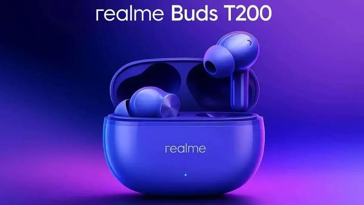 Realme divulga lançamento dos Buds T200 para o mercado de áudio