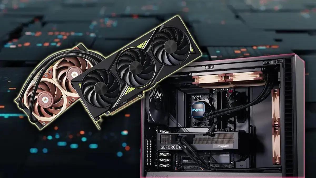 Nova placa de vídeo SyCom com resfriamento líquido e ventoinhas Noctua