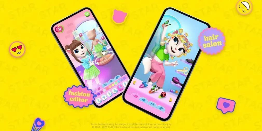 Guia do Salão de Cabeleireiro em My Talking Angela 2: Personalize penteados e cores