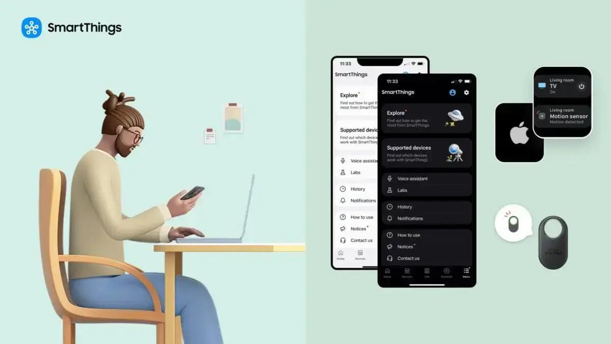Atualizações no aplicativo SmartThings para iPhone e Apple Watch