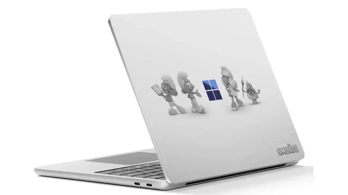 Microsoft lança edição temática do Surface Laptop com tema dos Smurfs