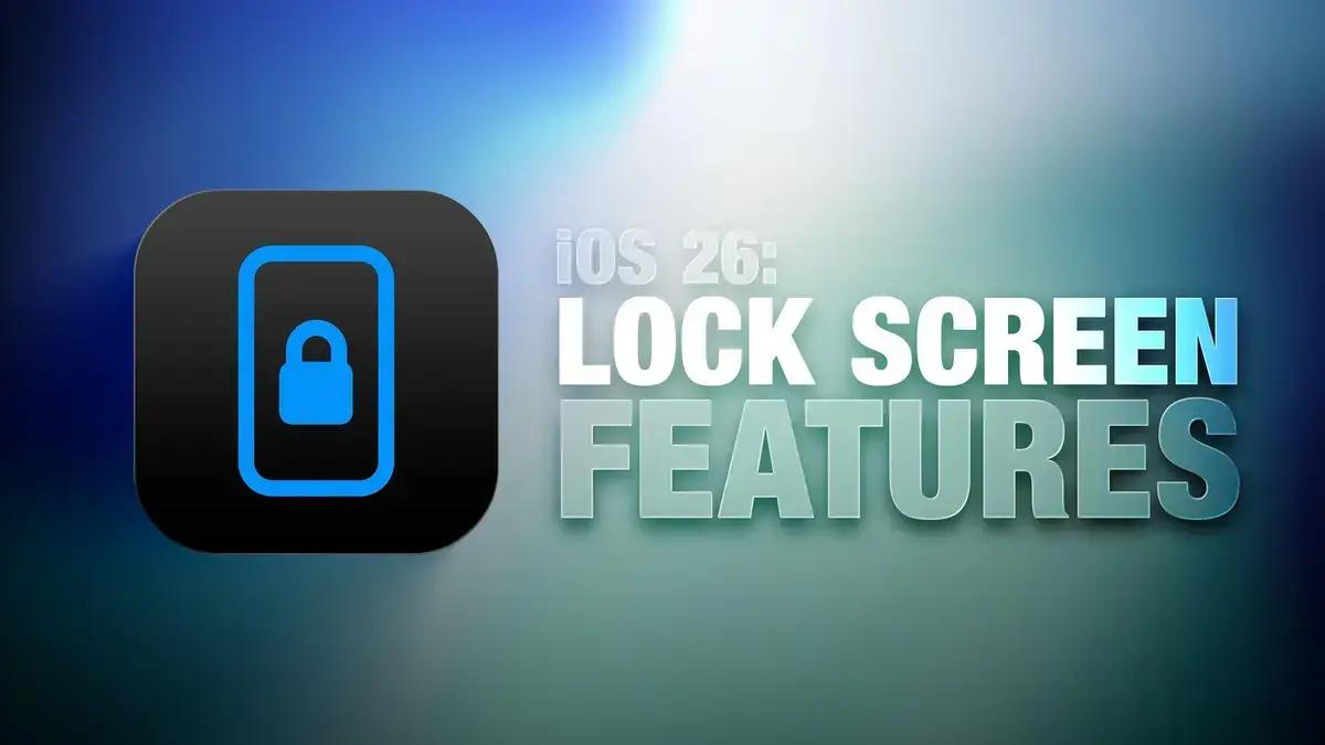 Atualizações na tela de bloqueio do iOS 26 com efeito Liquid Glass