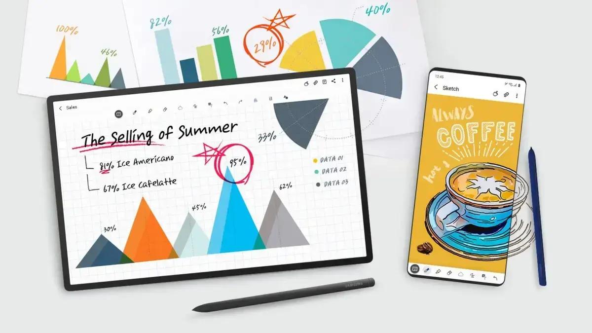 Samsung Notes recebe atualização com layout horizontal e notas adesivas