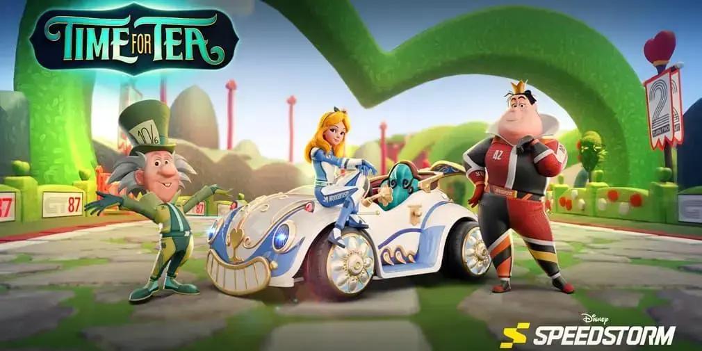 15ª Temporada de Disney Speedstorm traz tema Alice no País das Maravilhas